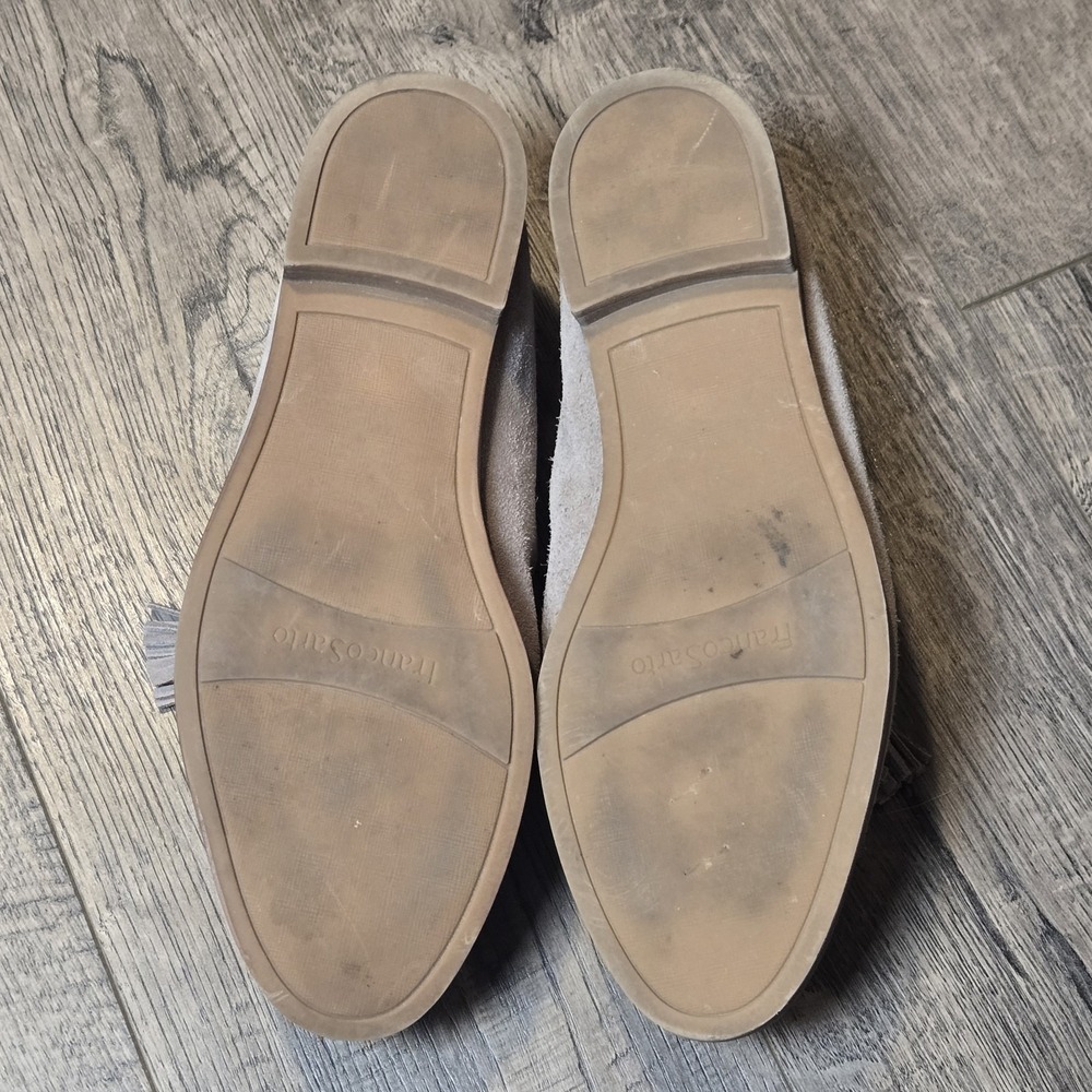 Franco Sarto Women's Beige Suede Tassel Classic Loafers Size 8.5 - Picture 7 of 7